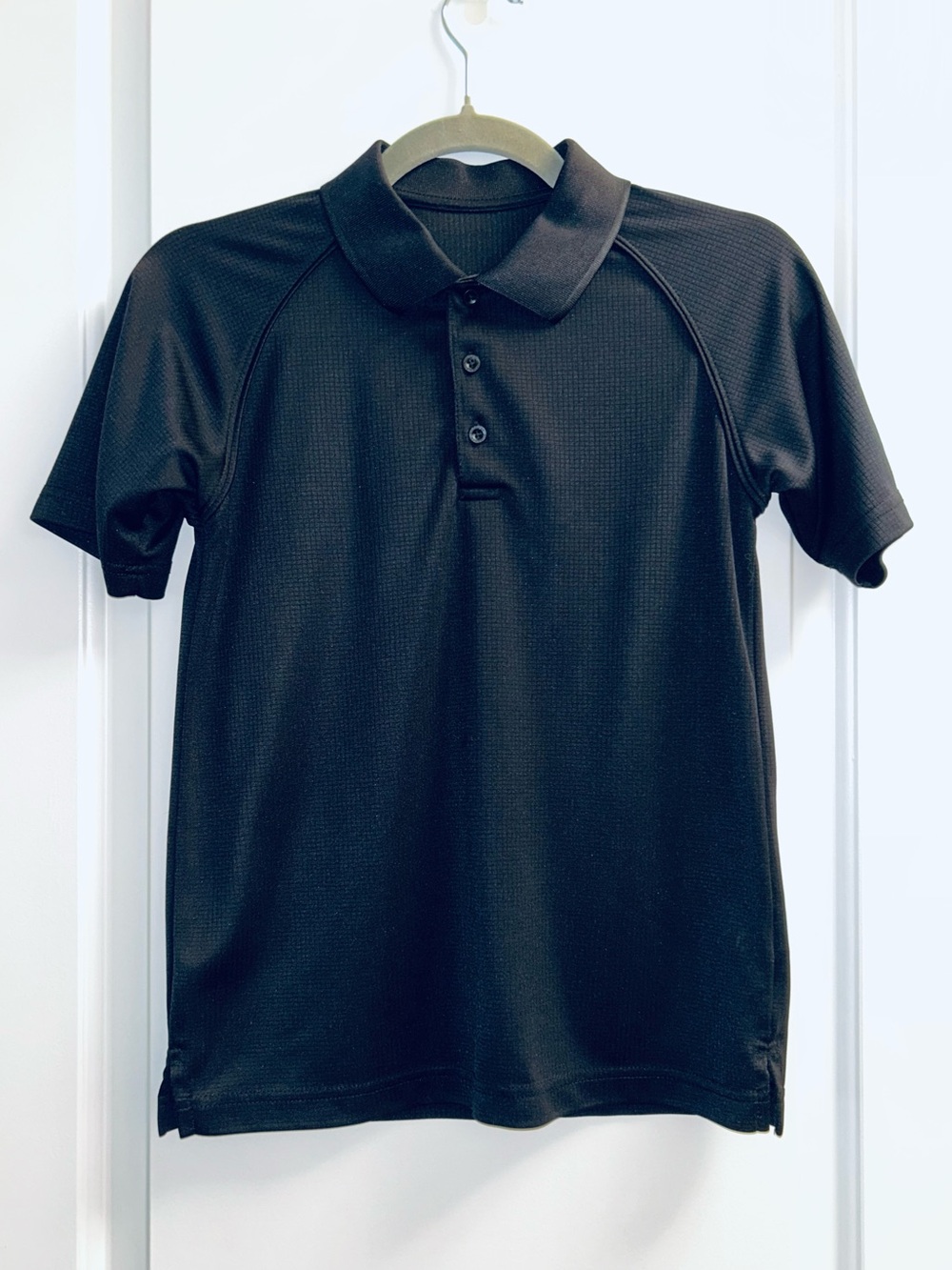 SLAZENGER Boys’ Black Golf Polo Performance Shirt